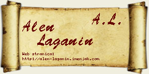 Alen Laganin vizit kartica